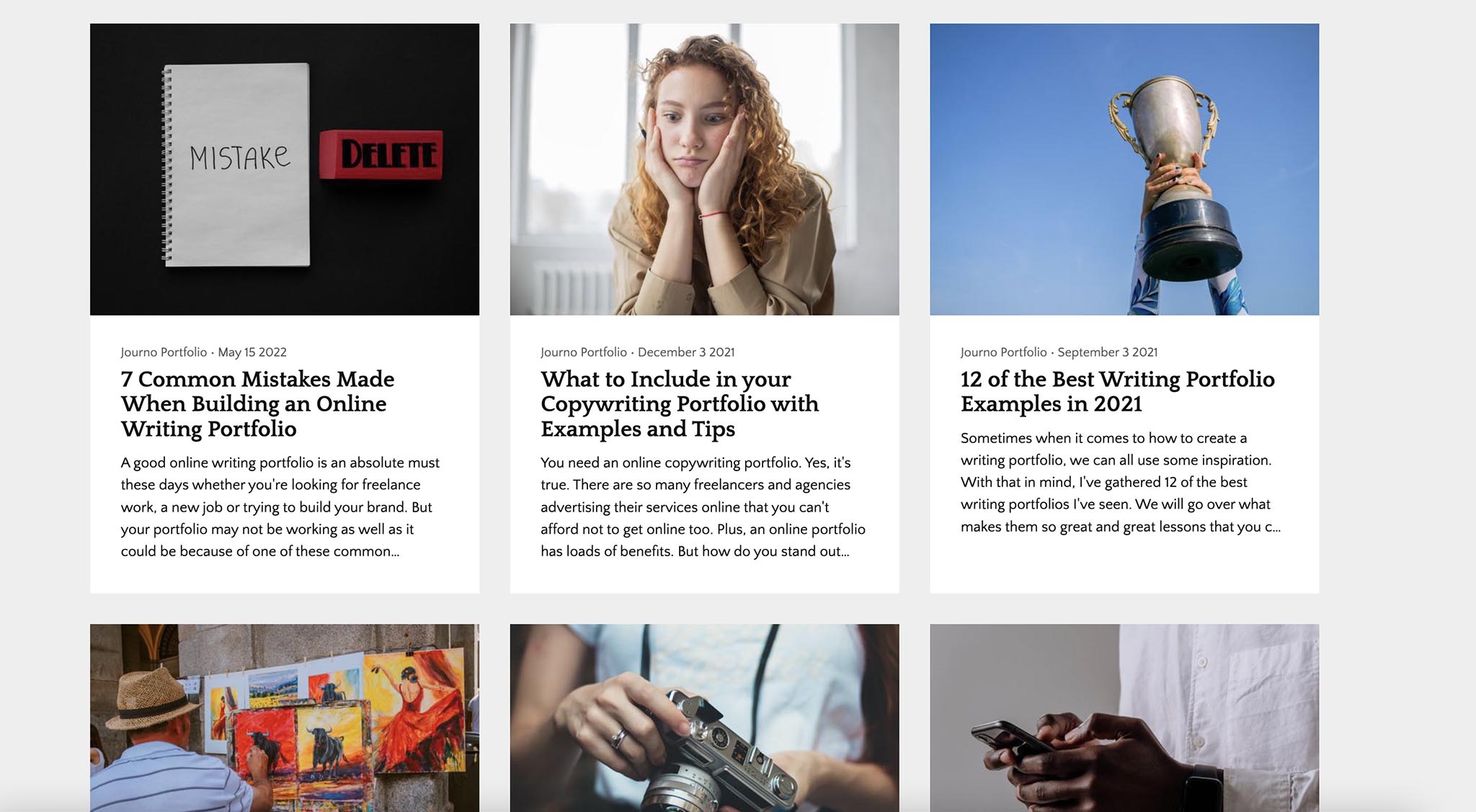 Grid Article Layout
